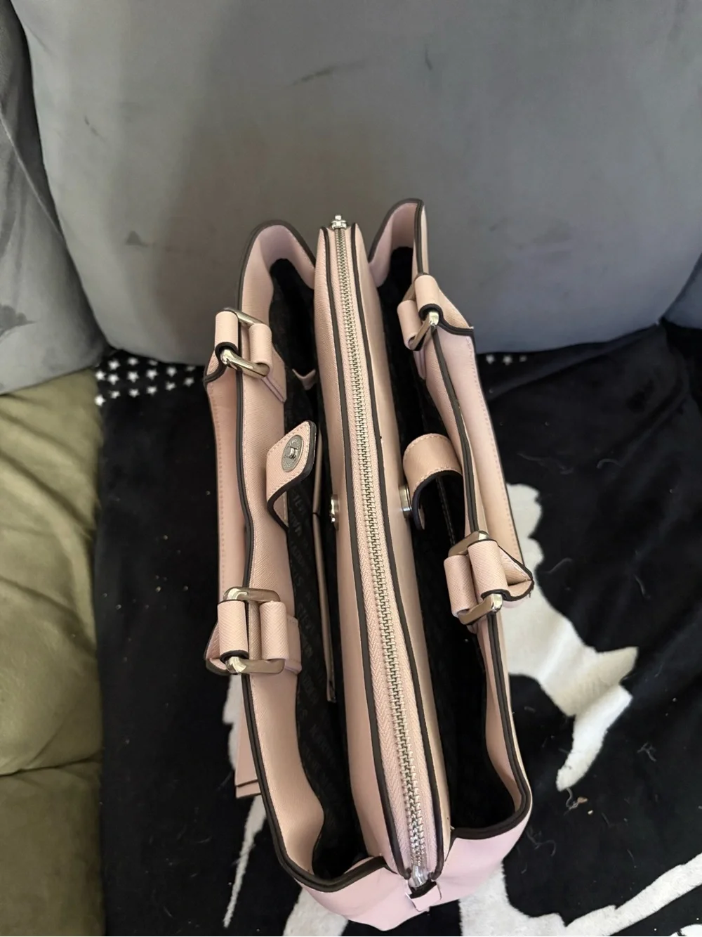 Steve Madden Blush Pink Structured Satchel Handbag